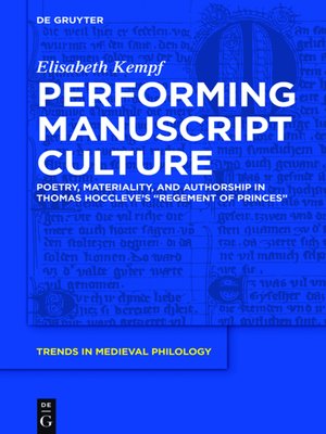 cover image of Performing Manuscript Culture